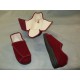Chaussures detente LOVE bordeaux